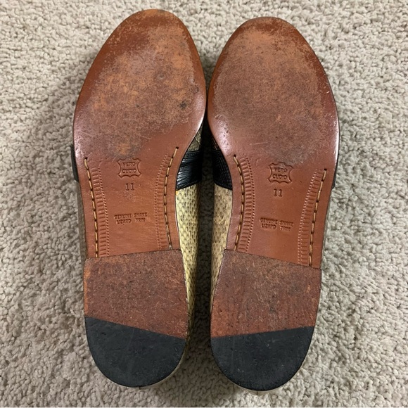 EXOTIC! Men's DE LA RENTIS Genuine Snakeskin & Lizard TASSEL Dress LOAFERS Shoes - Picture 9 of 9